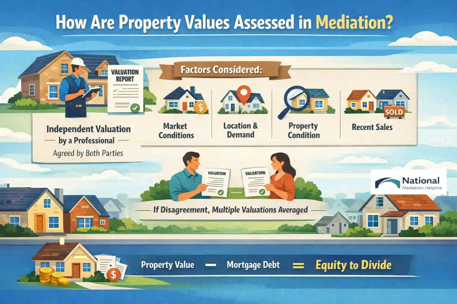 How Are Property Values Assessed in Mediation Dunstable?