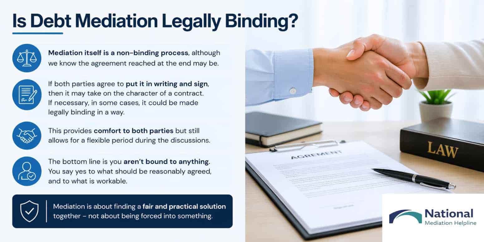 Is Debt Mediation Legally Binding Dunstable