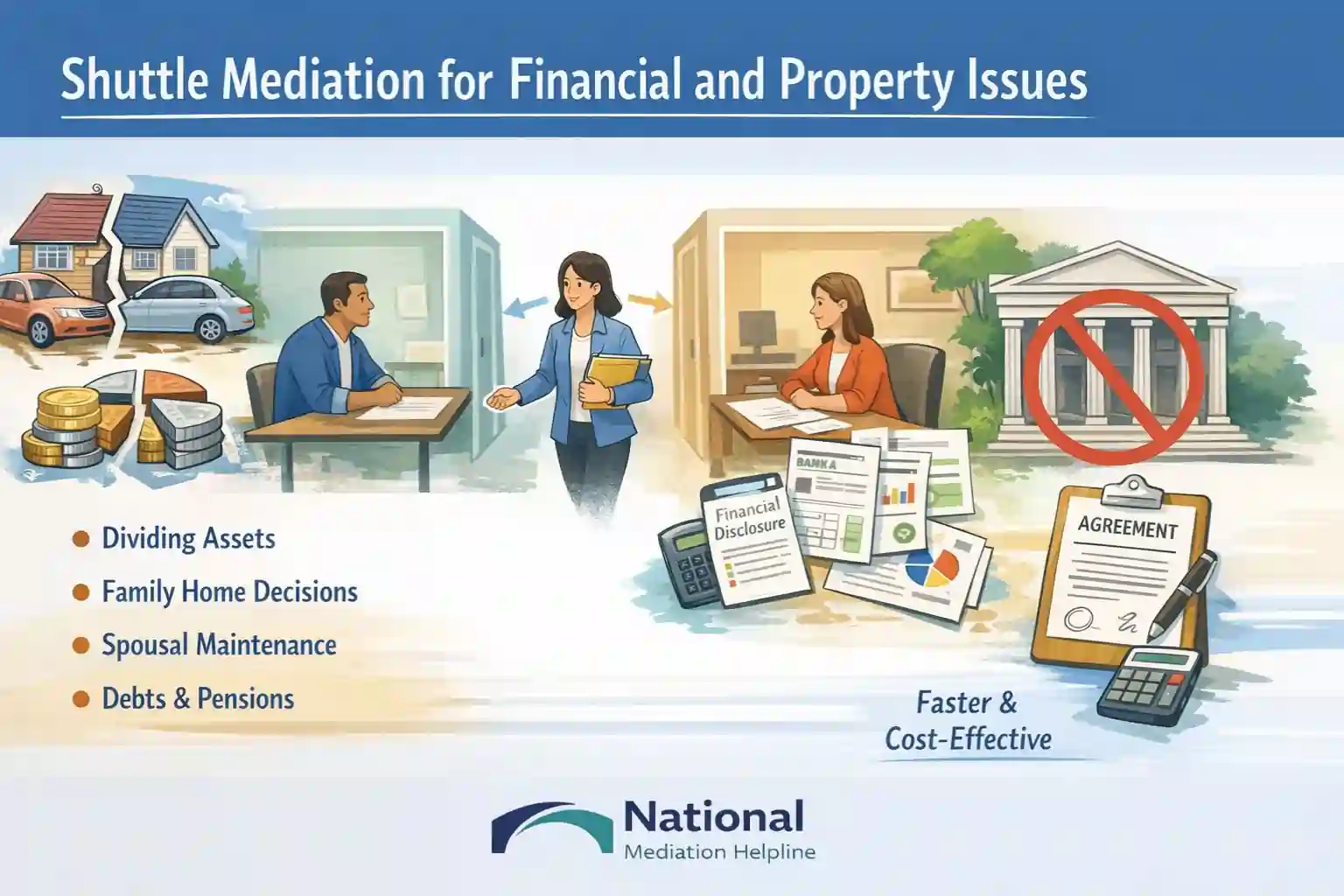 Shuttle Mediation for Financial and Property Issues Dunstable