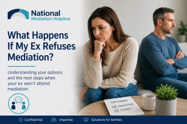 what if my ex refuses mediation Dunstable?